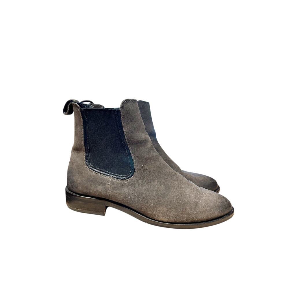 Thursday Boot Co Duchess Suede Chelsea Ankle Boots Grey Leather sz 9